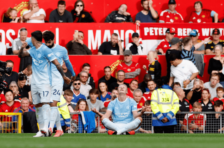 Erling Haaland Leads 10-Man Manchester City to Victory Against Manchester United